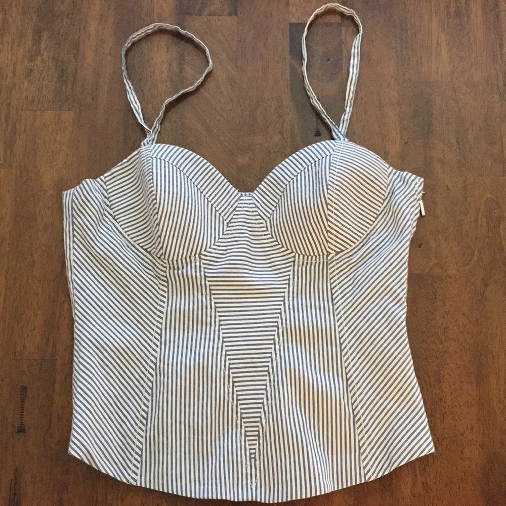 Bebe striped top